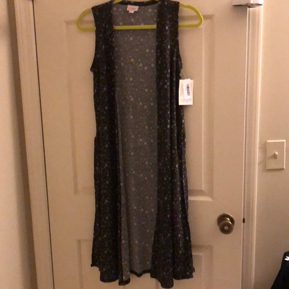 Flowered Lularoe Joy vest - BNWT
